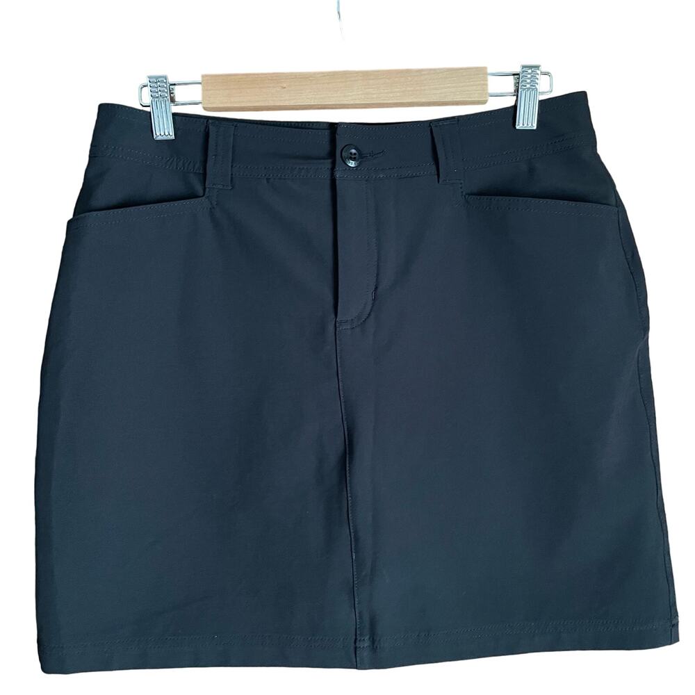 Eddie Bauer Black Women's Adventurer 2.0 Skort Size 6 Hiking Camping Gorpcore
